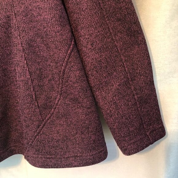 Spyder Full Zip Textured Burgundy Jacket Ladies Lg - Picture 8 of 14